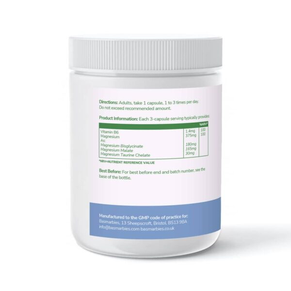 BASMARBIES - SUNSHINE BOOST GUMMIES -INGRIDIENTS CALMCORE CAPSULES